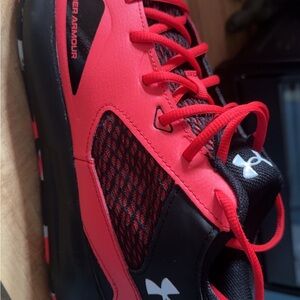 Under Armour Red and Black Athletic Shoes